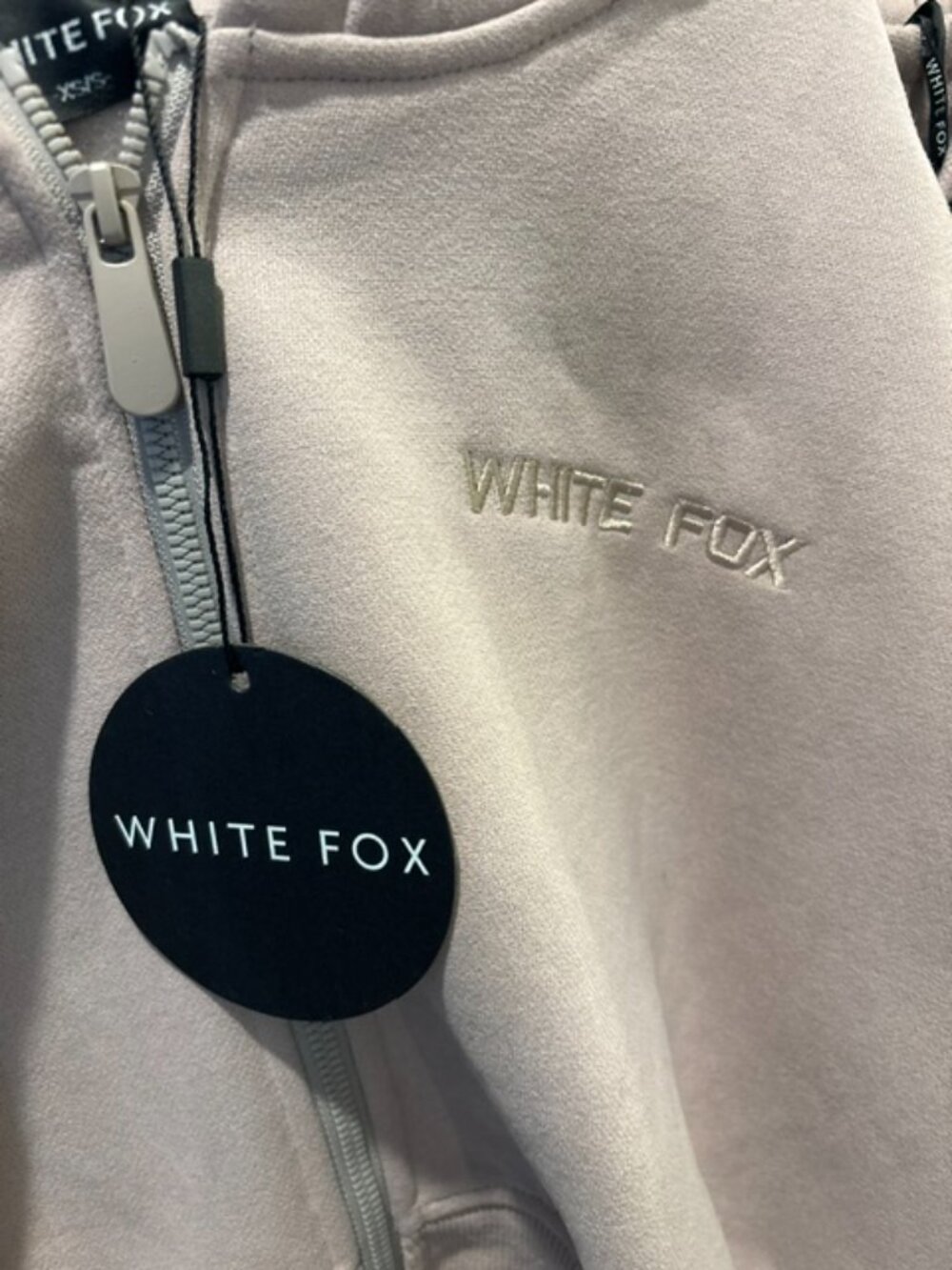 NEW White Fox Stay Lifted Hoodie & Wide Leg Sweatpants Set Cinnamon XS/S - Picture 6 of 7